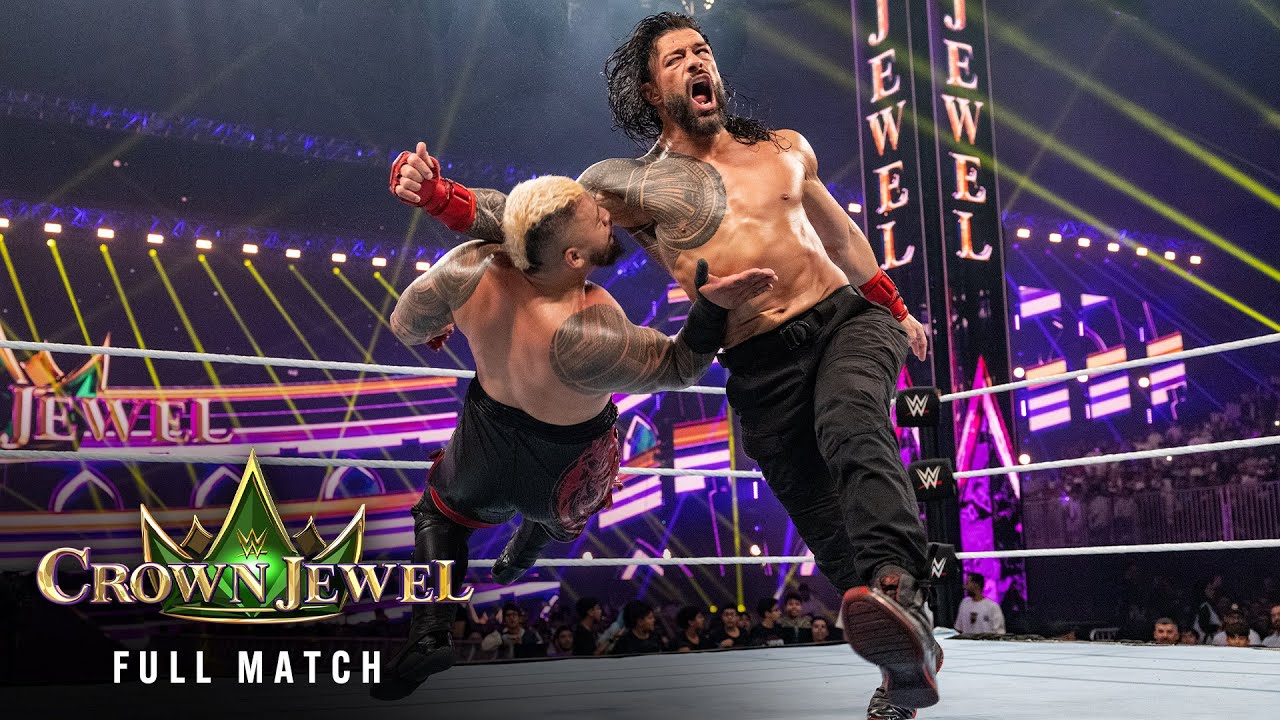 FULL MATCH: Roman Reigns & The Usos vs. The New Bloodline at Crown Jewel 2024