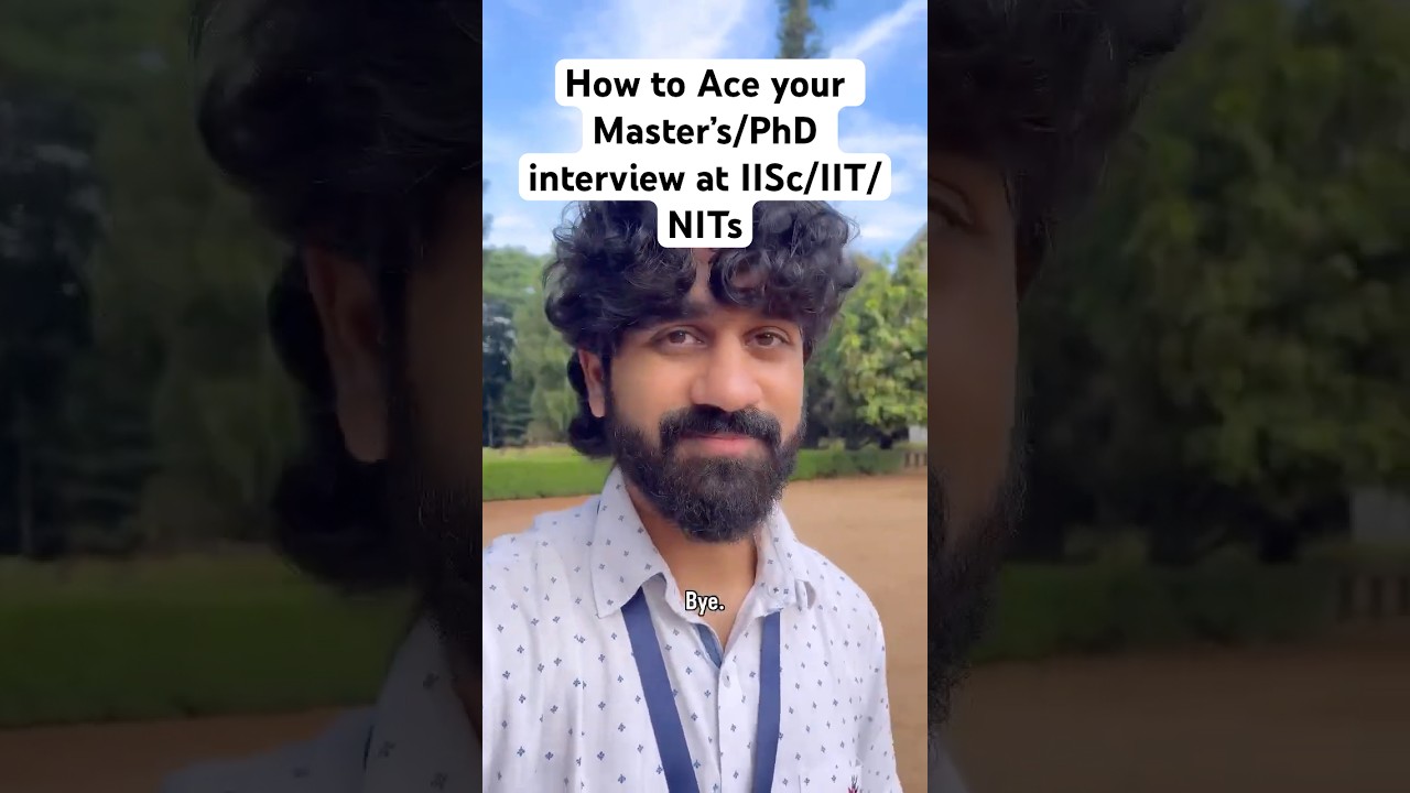 Master Your PhD Interview at IISc, IIT, NIT: Essential Tips & Strategies 🎯