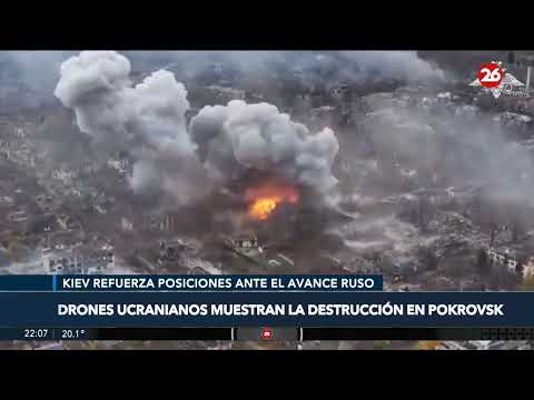🇺🇦 UCRANIA | Drones muestran la destrucción en Pokrovsk  #26Global