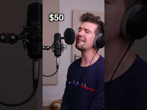 $50 vs. $500 Microphone #shorts #microphone #cover #singer