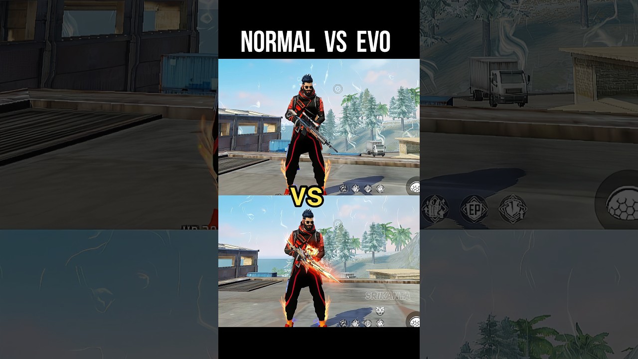 Free Fire: Normal vs Evo Woodpecker 🔥