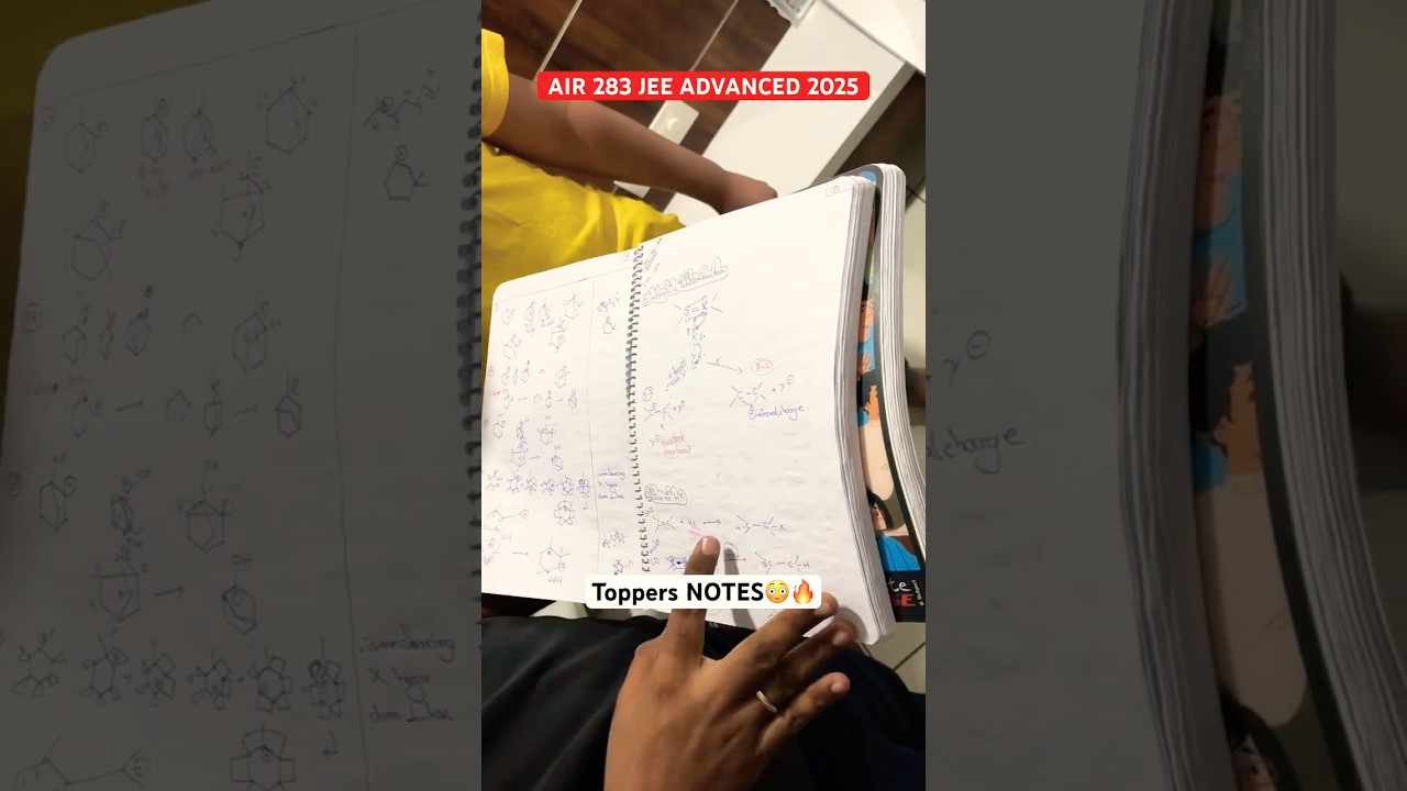 JEE Advanced 2025 Topper Notes | AIR 283🔥