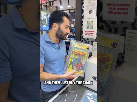 Trading a Diamond Venom Chain For Rare Comic Books #traxnyc #comicbooks #shorts