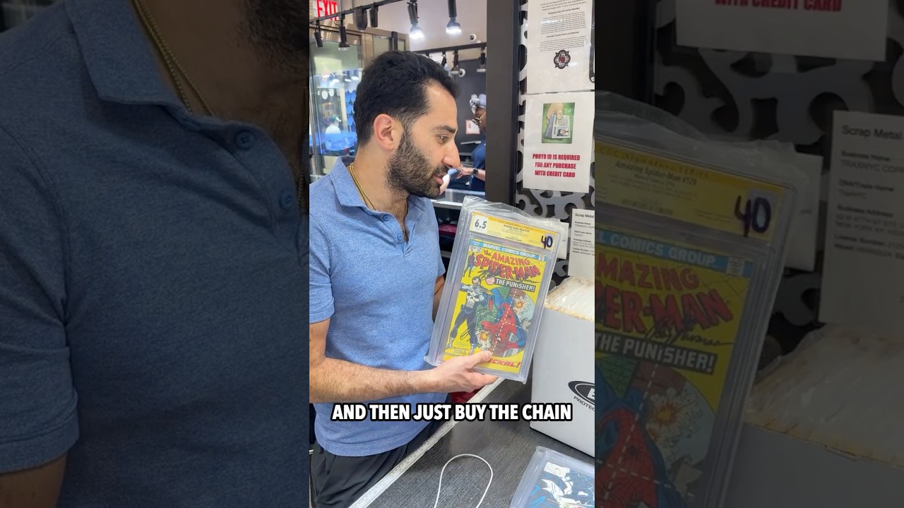 Trading a Diamond Venom Chain for Rare Comic Books #traxnyc #shorts