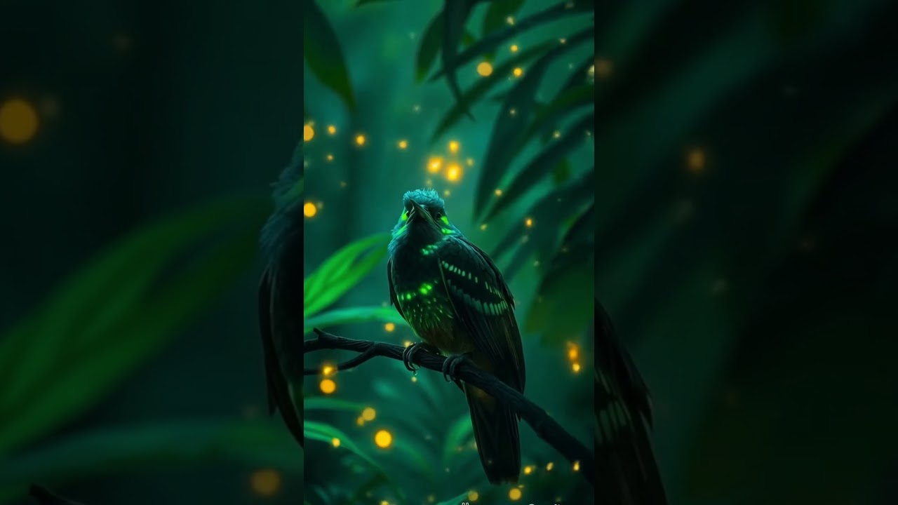 Discover the Enchanting Glow of a Bioluminescent Bird 🦜