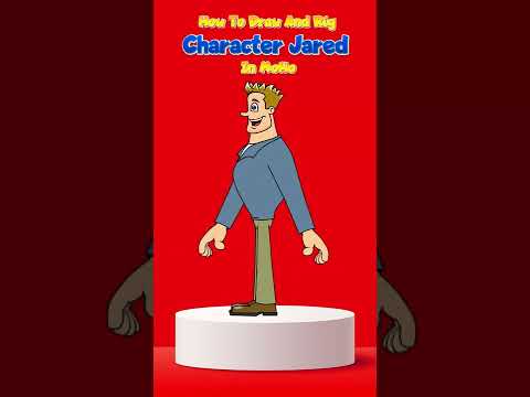 How to draw and rig character Jared in moho | Rigged Animation