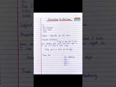 Application For Fever/Application On Sick Leave/Sick Leave Application/2 Days Application/Applicatio