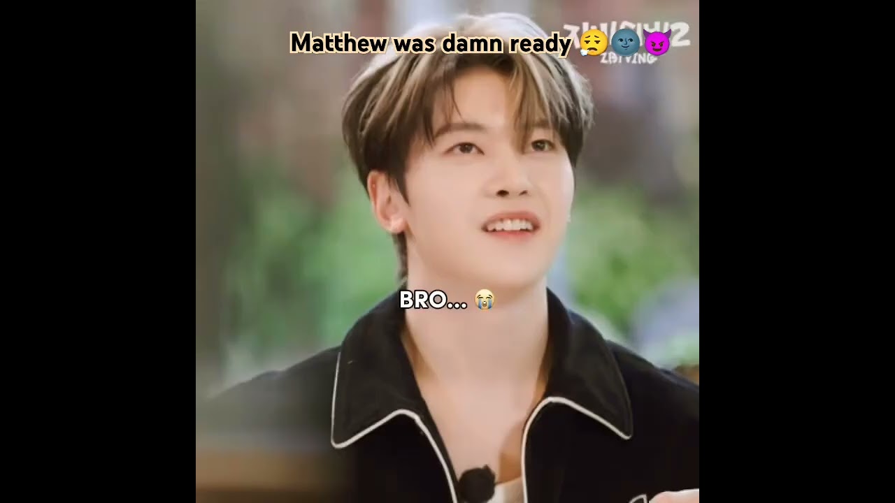 Matthew's Playful Moment Before the Kiss 😏🤣 #zb1 #SeokMatthew #Kimgyuvin