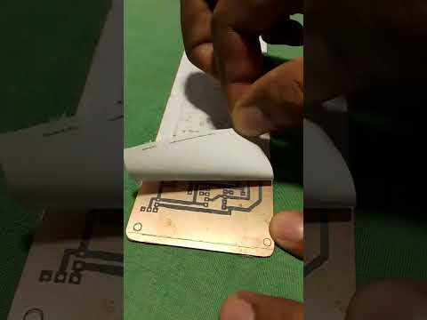Etching PCB At Home #shorts