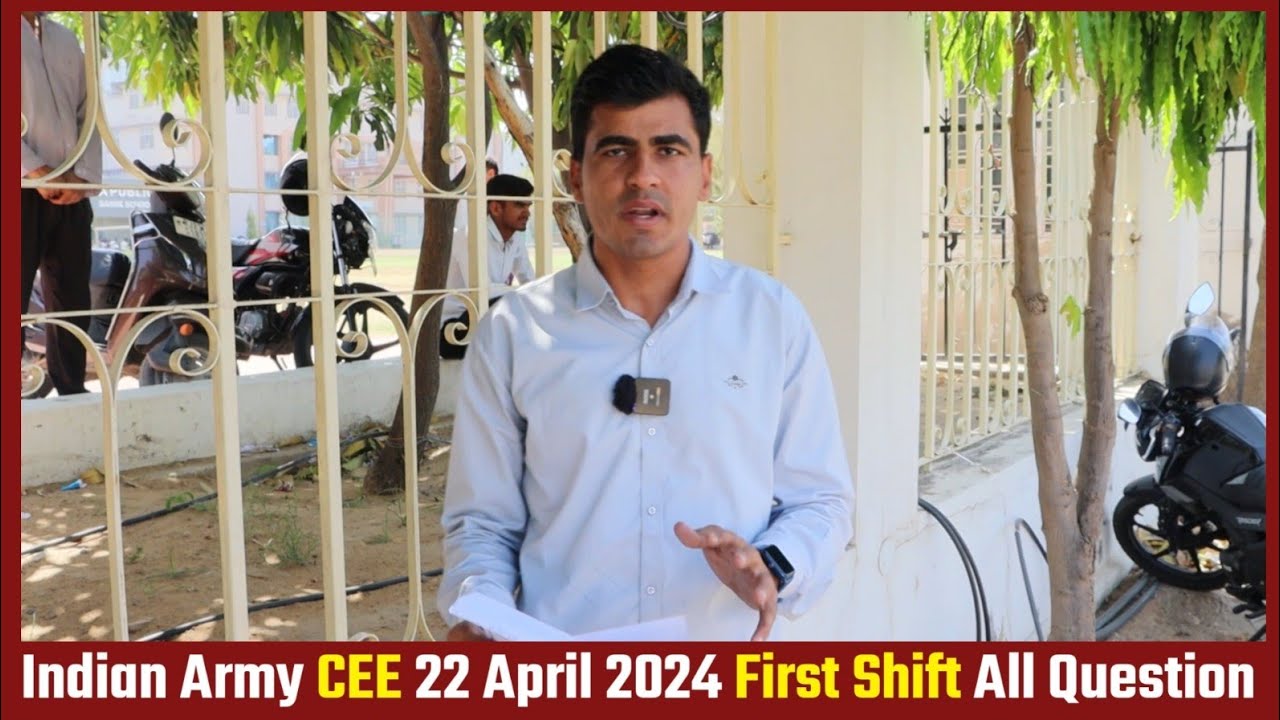22 April First Shift Army GD Paper Analysis | Army GD Paper 22 April 2024 | Indian Army Exam 2024