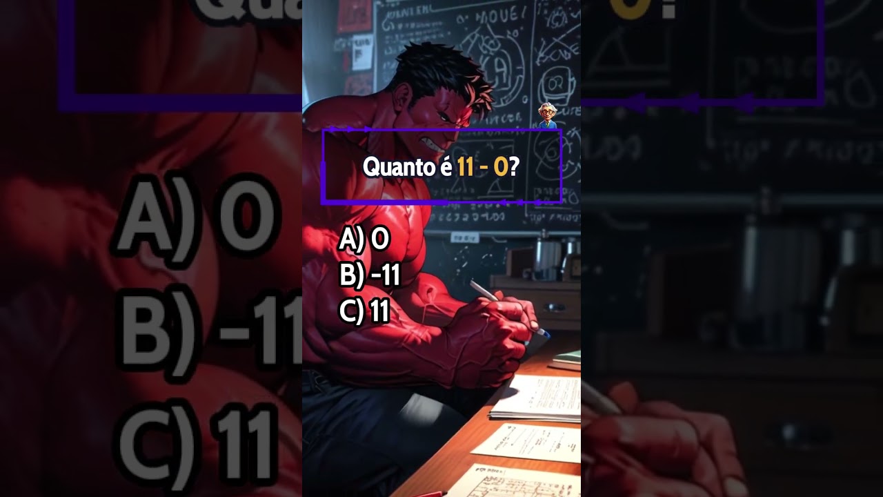 Desafio Matemático: Teste Seus Conhecimentos com Este Quiz Divertido! 🧠