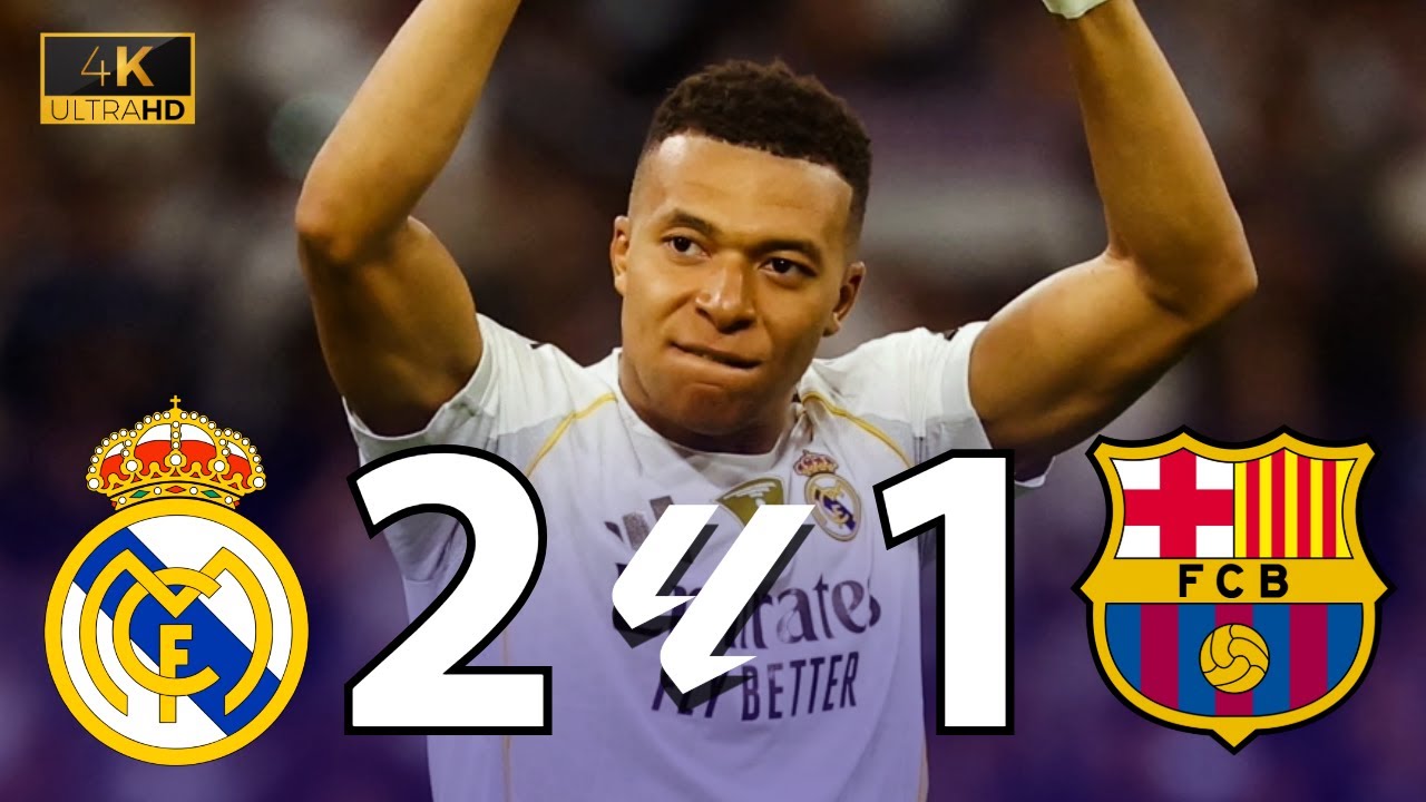Real Madrid 2-1 FC Barcelona | La Liga Highlights & Goals