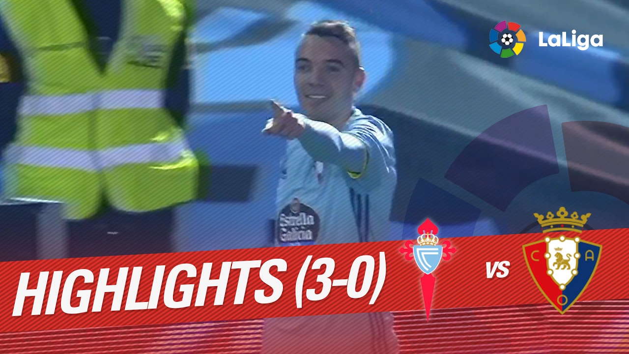 Celta Vigo vence a Osasuna 3-0 ⚽