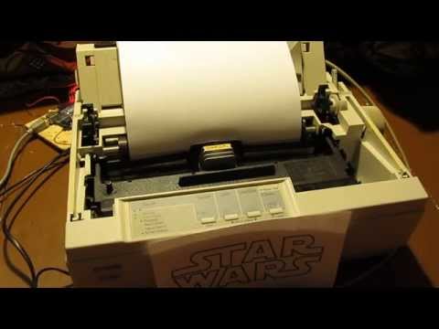 Imperial March on Dot Matrix Printer
