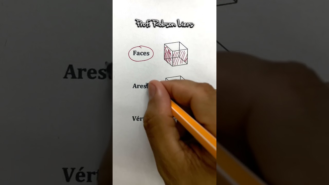 Entenda Aresta e Vértice na Geometria Espacial com Prof Robson Liers 📐