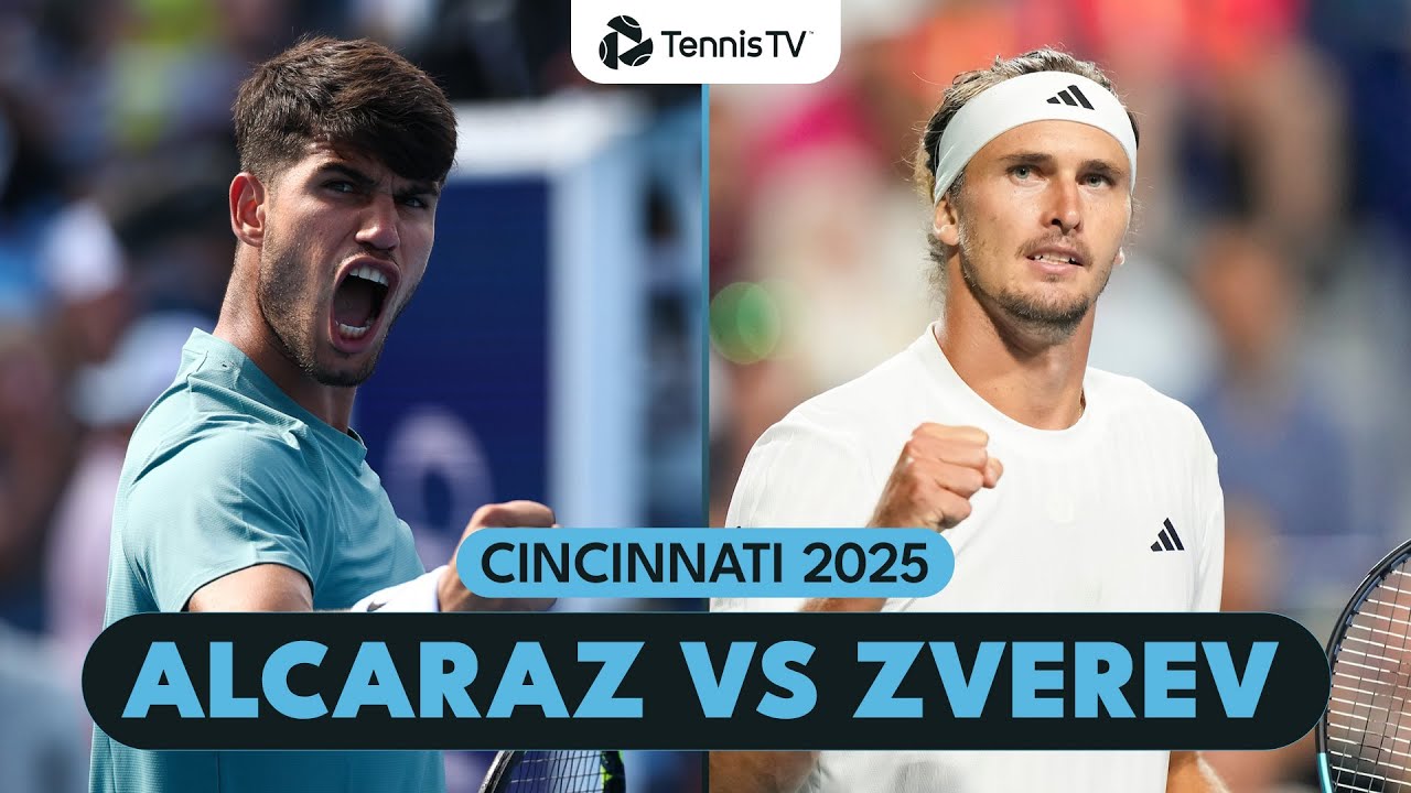 Carlos Alcaraz vs Alexander Zverev | Exciting Cincinnati 2025 Highlights 🎾