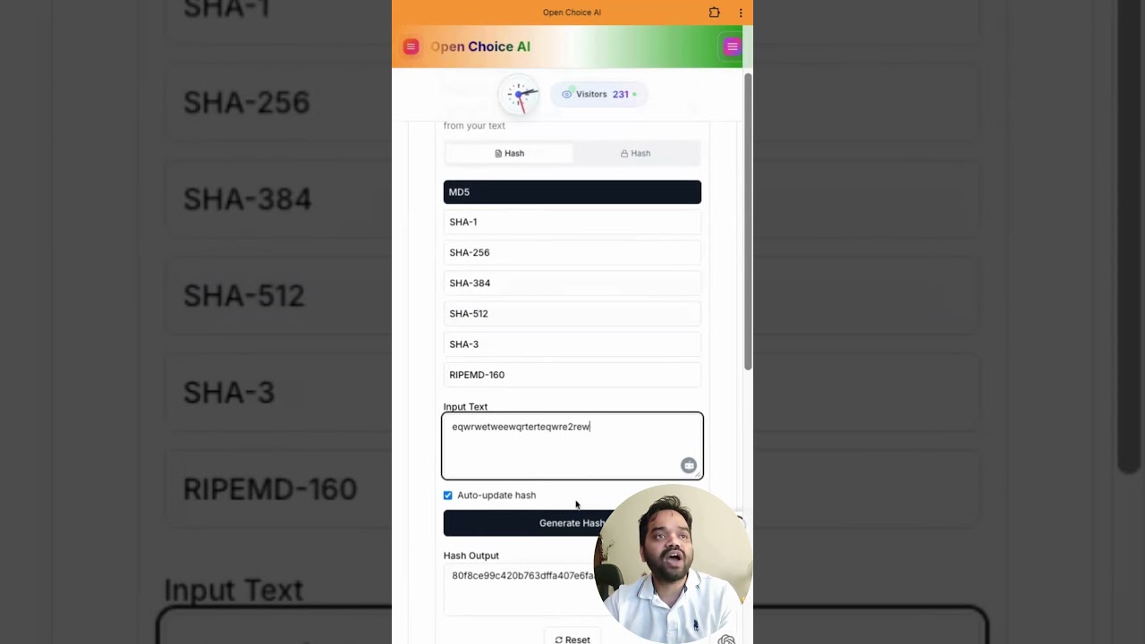 Online Hash Generator: Create MD5, SHA-1, SHA-256 🔒