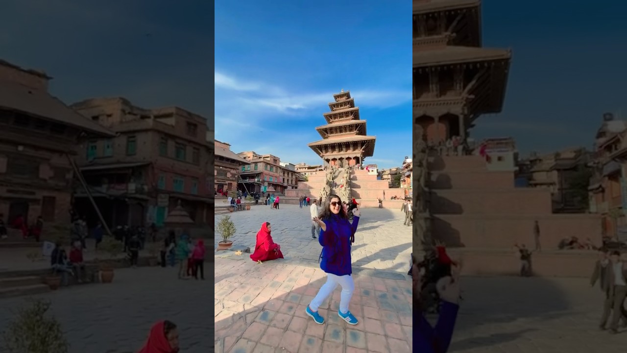 Solo Girl Dancing with Confidence 💙 | Bhaktapur & Nepal Shorts