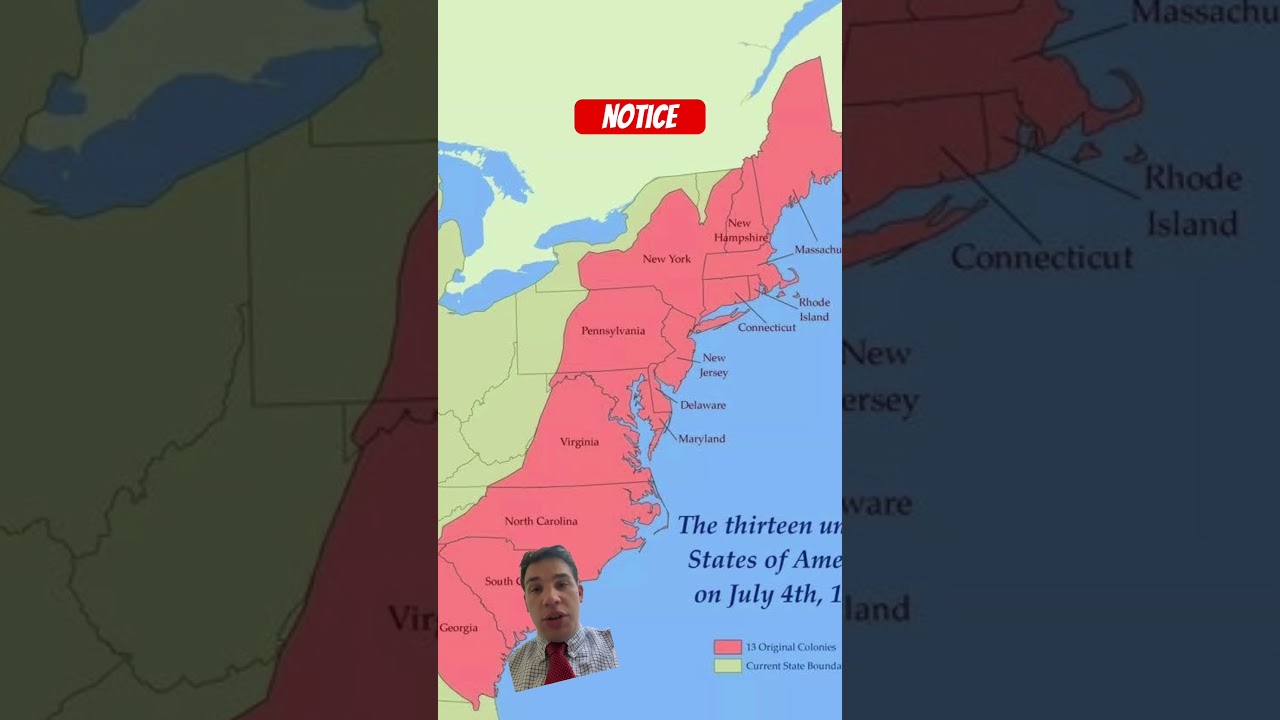 The 13 Colonies in 1776 🇺🇸