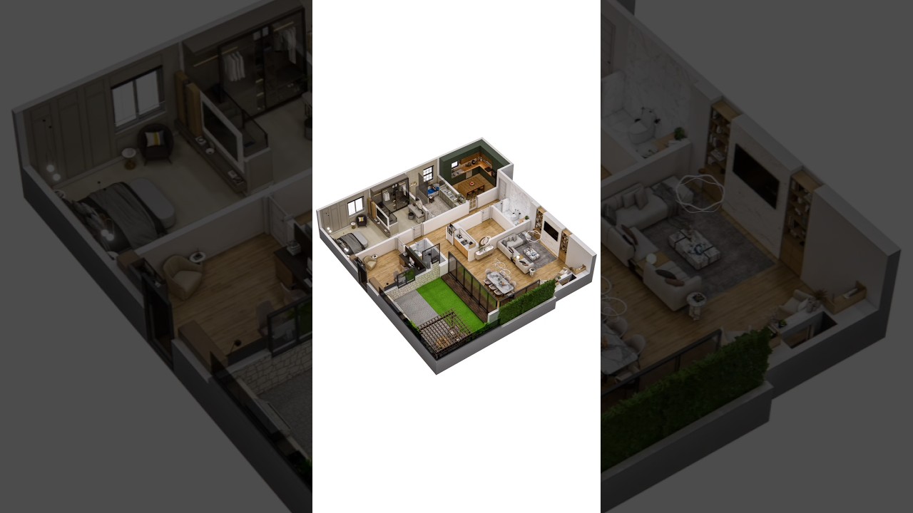 Isometric 3D Floor Plan with SketchUp & Enscape Tutorial