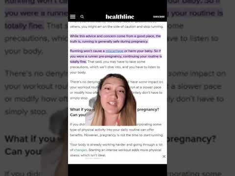 Does running while you're pregnant impact the baby?