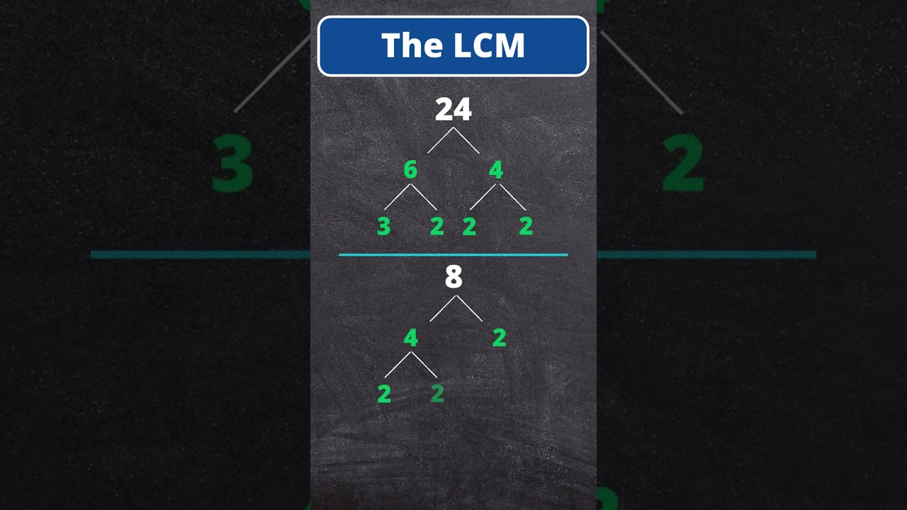 Calculating LCM of 24 and 8 with a Factor Tree