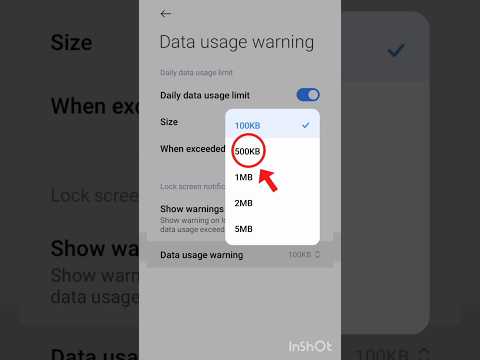 How To Mobile data internet usage warning🔥 Daily Data Limit size change#subscribe shorts#youtube