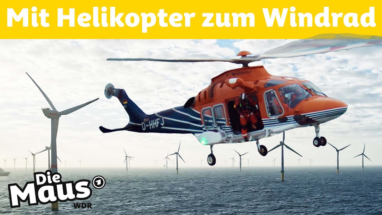 Windrad-Reparatur auf hoher See 🚁