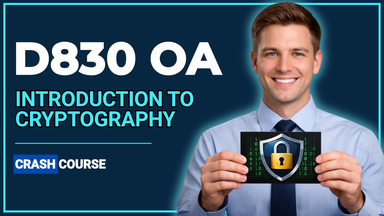 WGU D830 OA Cryptography Unit 1 Study Guide 📘