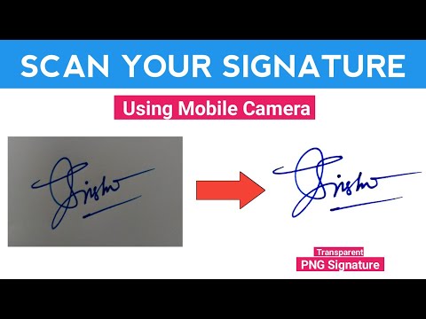 ✅ How to Make PNG Signature Using Mobile | Transparent Signature | Digital Signature | PNG Signature