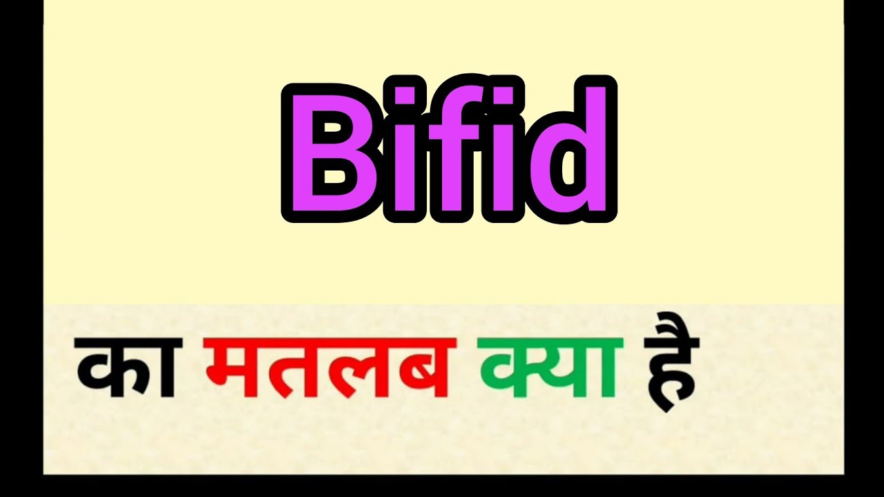 Bifid का अर्थ हिंदी में: जानिए इसका मतलब और उपयोग 📝