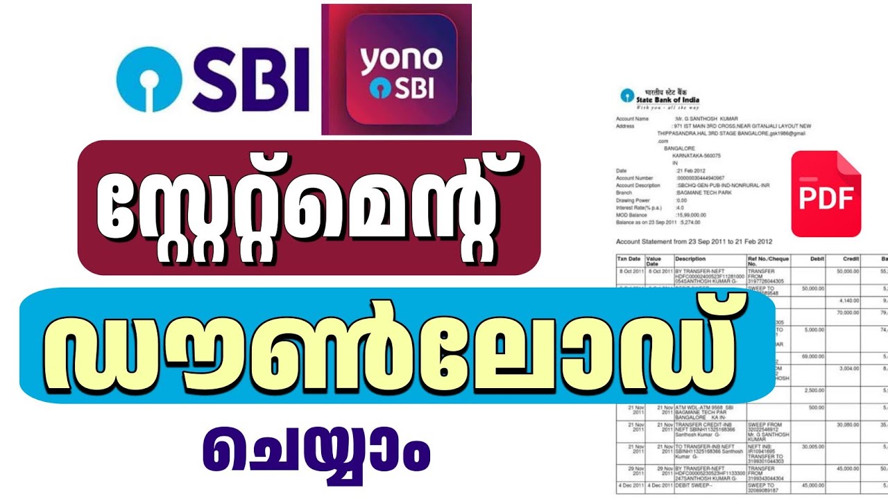 Guide to Downloading Your SBI Account Statement