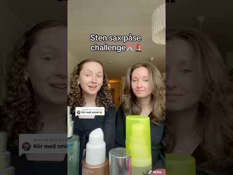 Sten sax pĂ„se Challenge med smink! âïžđ#rockpaperscissors