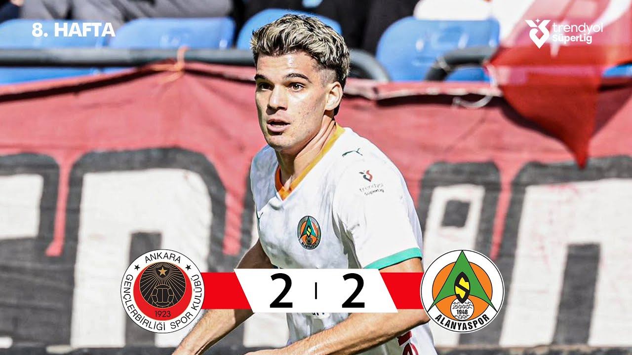 Gençlerbirliği vs Alanyaspor 2-2: Heyecan Dolu Mücadele Özeti | Trendyol Süper Lig 2025/26 ⚽