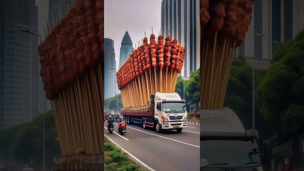 From Giant Satay Truck to Village Landmark: A Unique Transformation 🚚