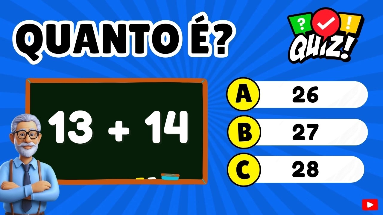 Desafie-se com o Melhor Quiz de Matemática Básica de Adição! 🧮