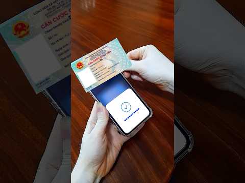 Quét cccd bằng NFC iphone cập nhật sinh trắc học thành công 100% #vneid #nfc #new #shorts #short