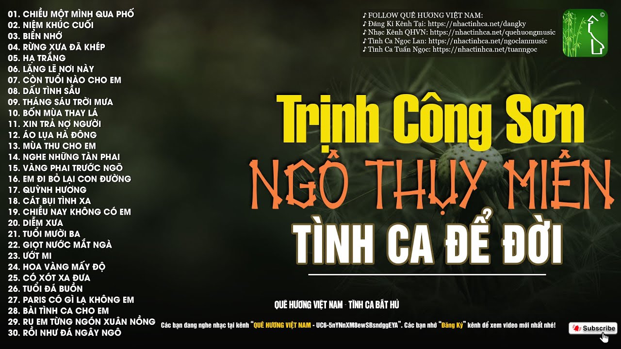 Ngô Thụy Miên & Trịnh Công Sơn: Tình Ca Phòng Trà 🎶