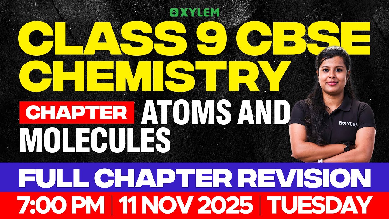 Class 9 CBSE Chemistry: Atoms & Molecules | Complete Chapter Revision 📘