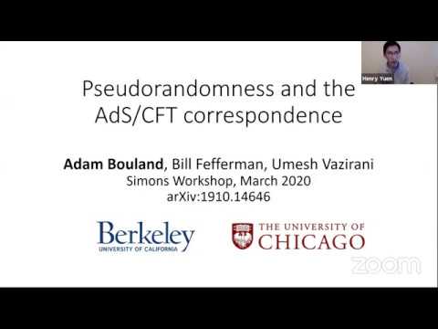 Pseudorandomness & Constraints in Ads/CFT Duality π§