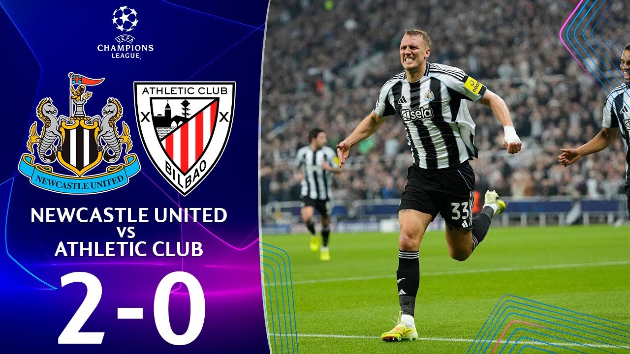 Newcastle vs Athletic Club 2-0 Highlights and Goals | UEFA Champions League 2025