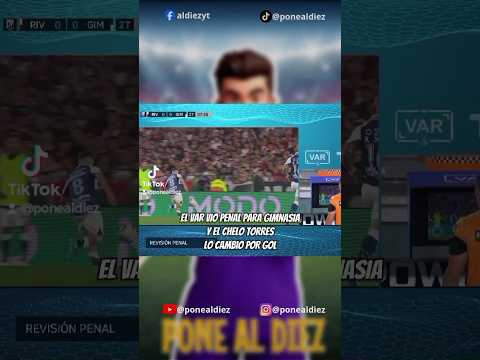 Penal para Gimnasia y gol del Chelo Torres ante River #futbol