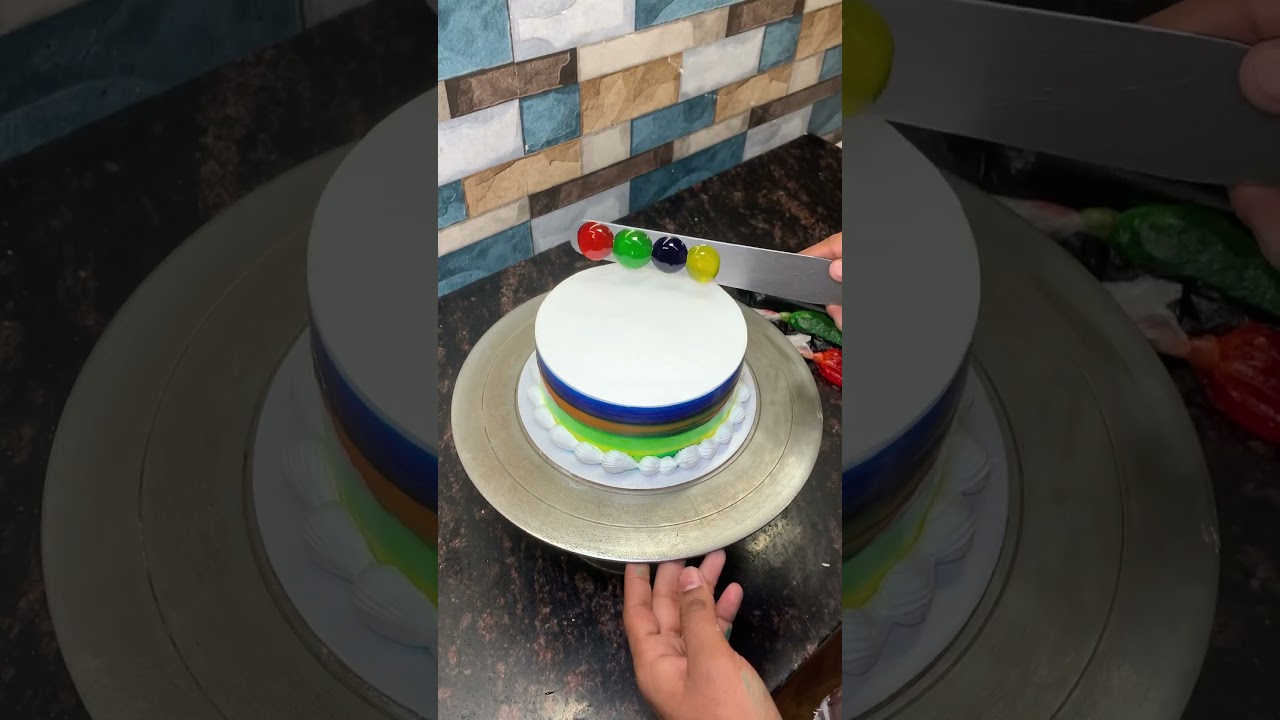 Vannila Rainbow π Multi Faush Cake Design