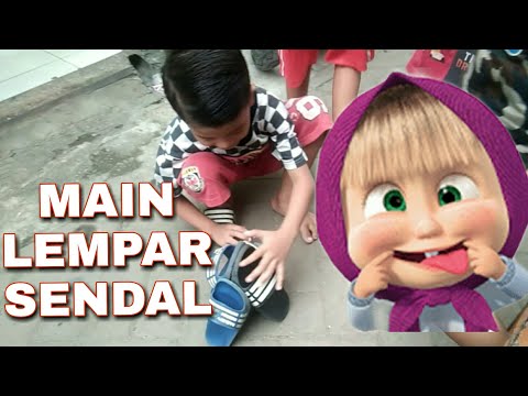 main lempar sendal, permainan zaman dulu