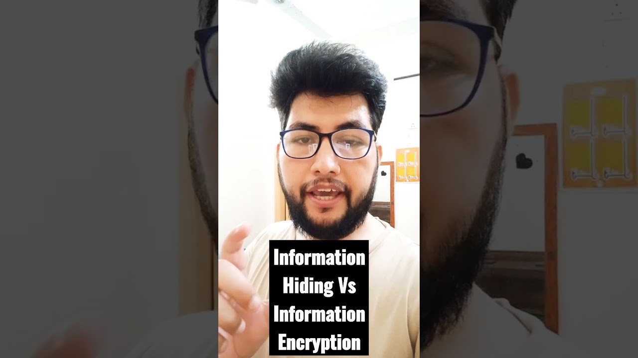 Hiding Info vs Encryption 🔒