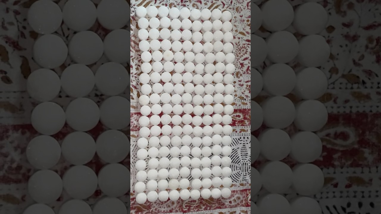 Satisfying 1kg Naphthalene Balls Arrangement 🧊