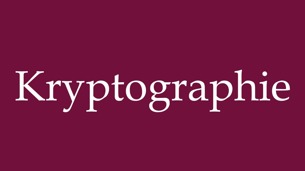Master the Correct German Pronunciation of 'Kryptographie' ๐ค
