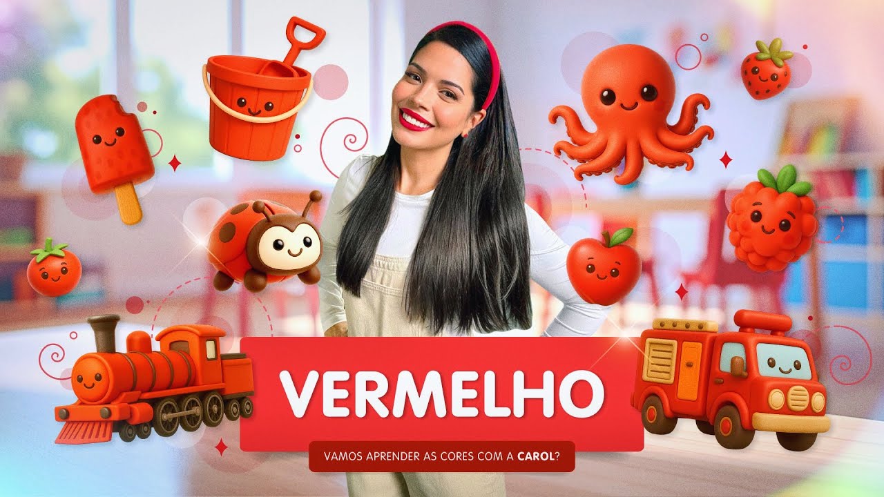Música para estimular a fala: Conhecendo o Vermelho 🎶