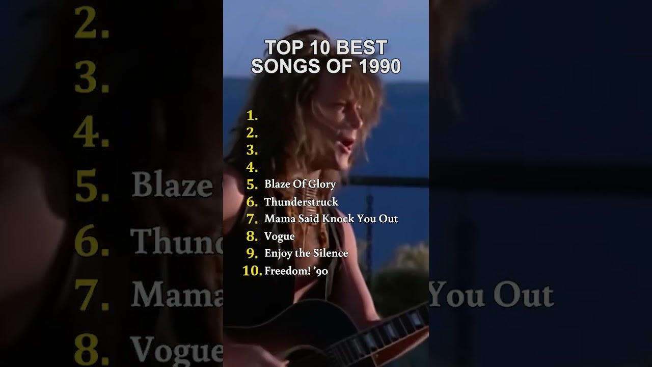 🎶 Top 10 Hit Songs from 1990 You Must Revisit
