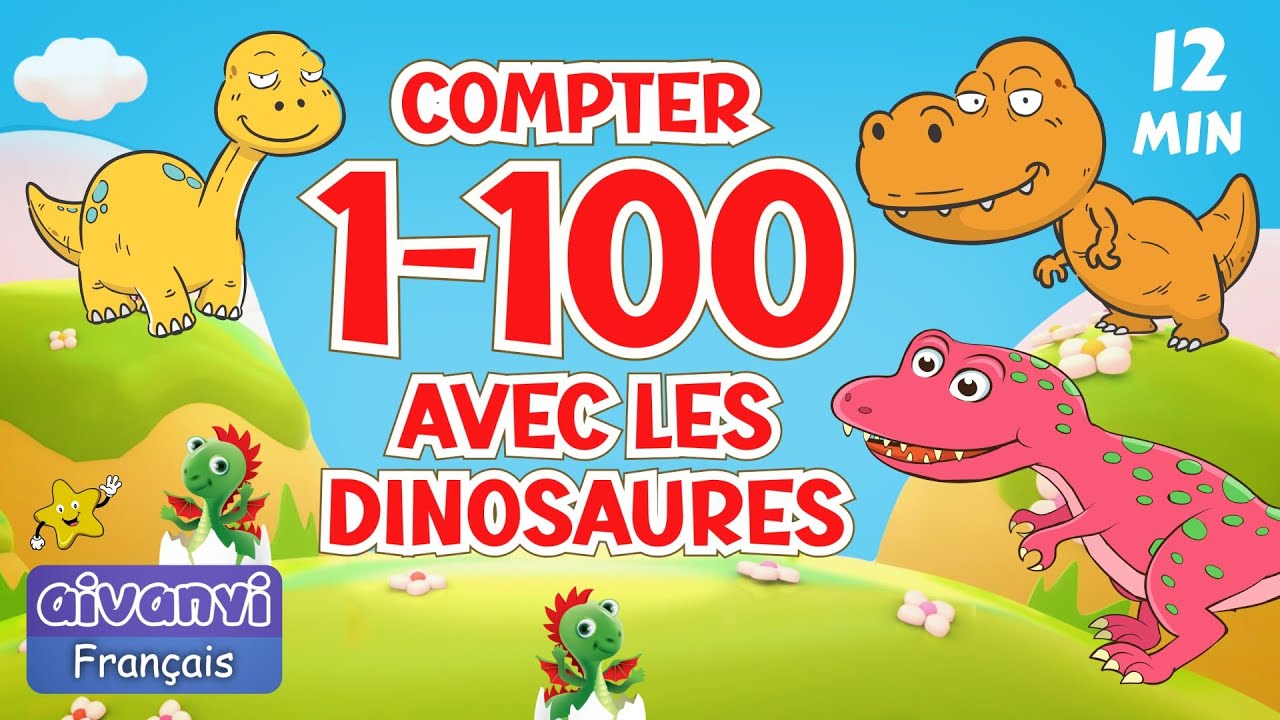 Compter jusqu'à 100 avec des dinosaures 🦕